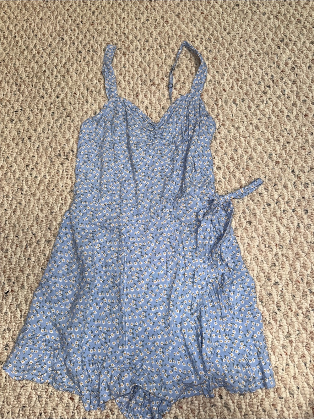 Hollister Blue Floral Sundress Romper
